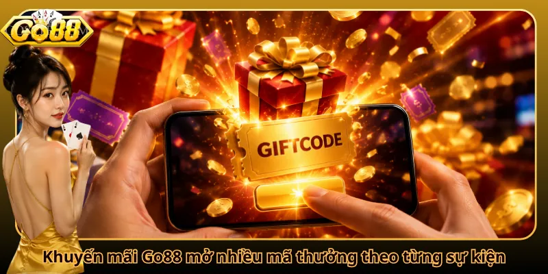 Khuyến mãi Go88 mở nhiều mã thưởng theo từng sự kiện