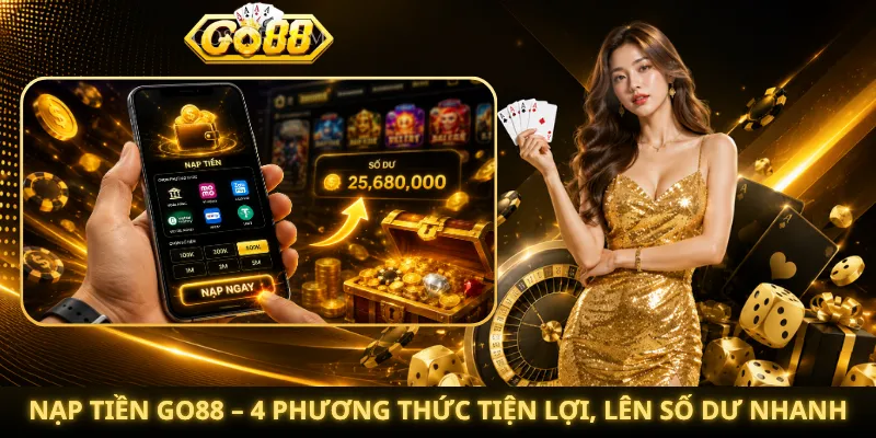Nạp Tiền Go88 – 4 Phương Thức Tiện Lợi, Lên Số Dư Nhanh