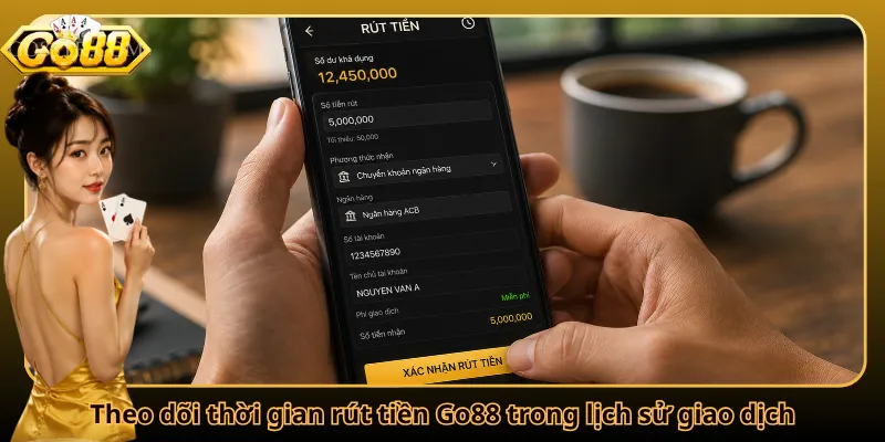 Theo dõi thời gian rút tiền Go88 trong lịch sử giao dịch